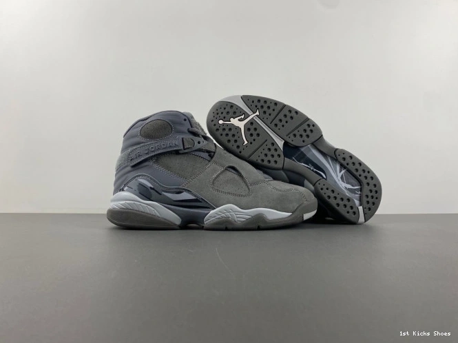 1st Kicks Shoes 8 Cool Grey 305381-014 Jordan Retro 0716